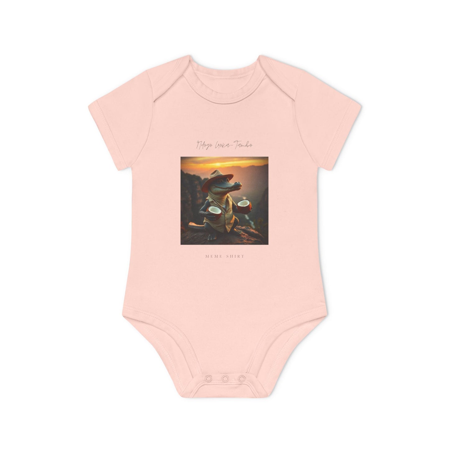 Short-Sleeve Bodysuit / Ndogo Croka-Tambo 